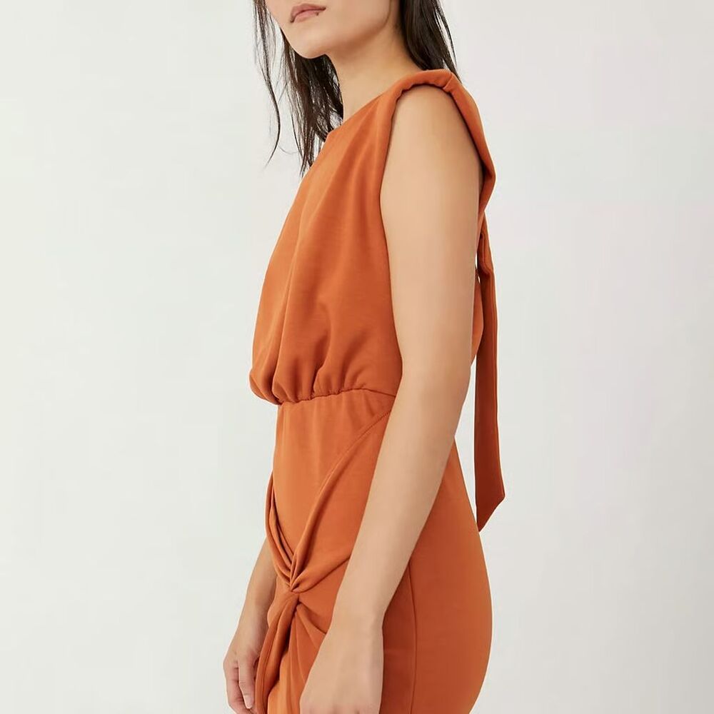 Free People Runaway Knit Mini Dress in Brandy Size PS - Picture 3 of 12